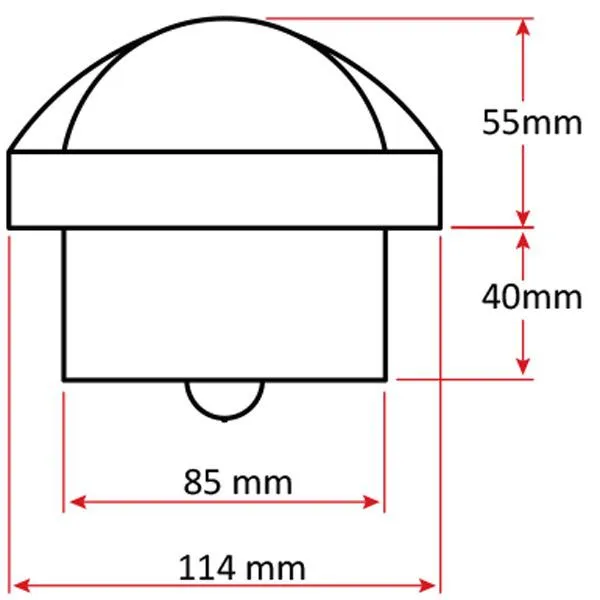85mm Compass C12 - Flush Mount