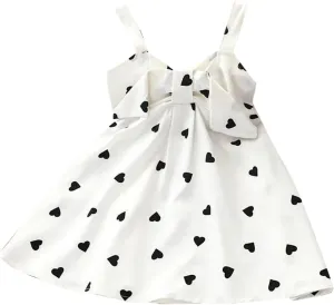 Baby Girl Beach undress Toddler Girl Summer Dress Cute Bowknot Spaghetti Strap Sleeveless Backless Dresses