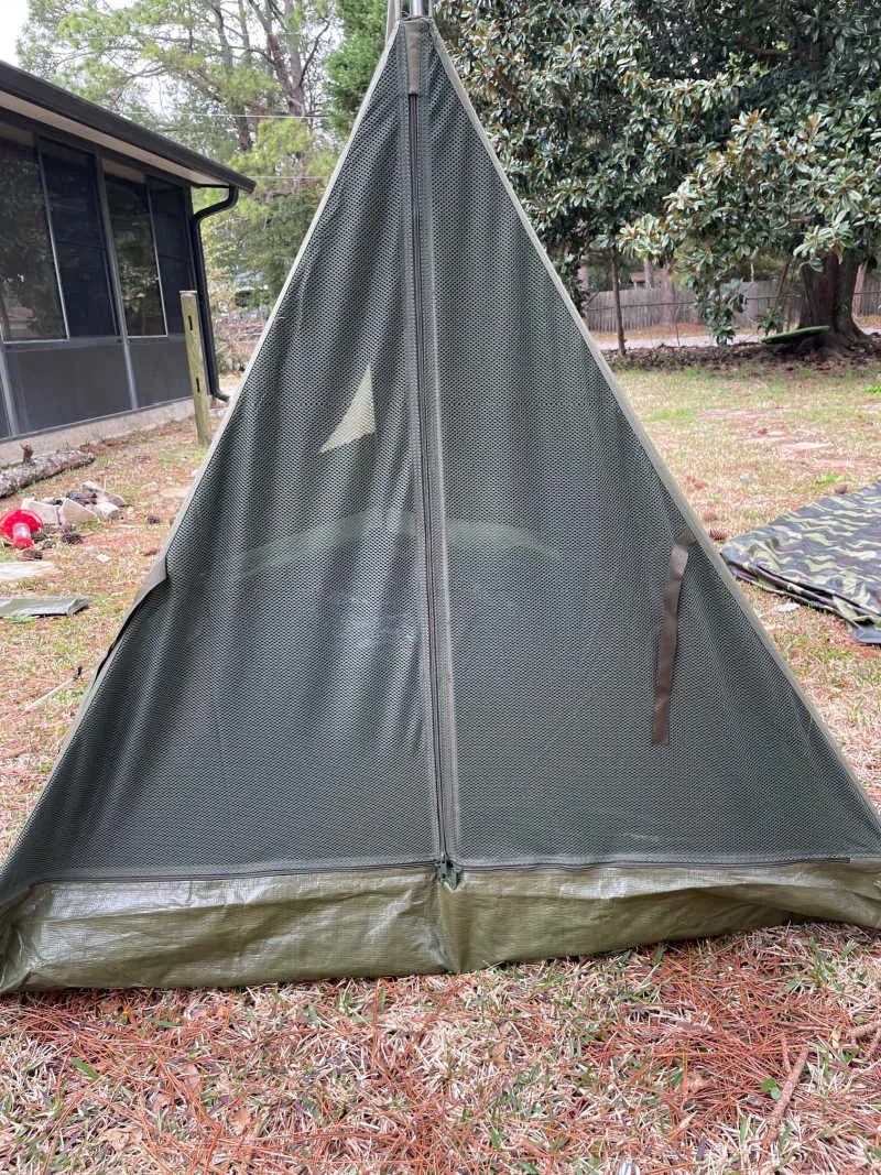Belgium Military |  2 Man Canvas Tent |  Jigsaw Camo Flysheet