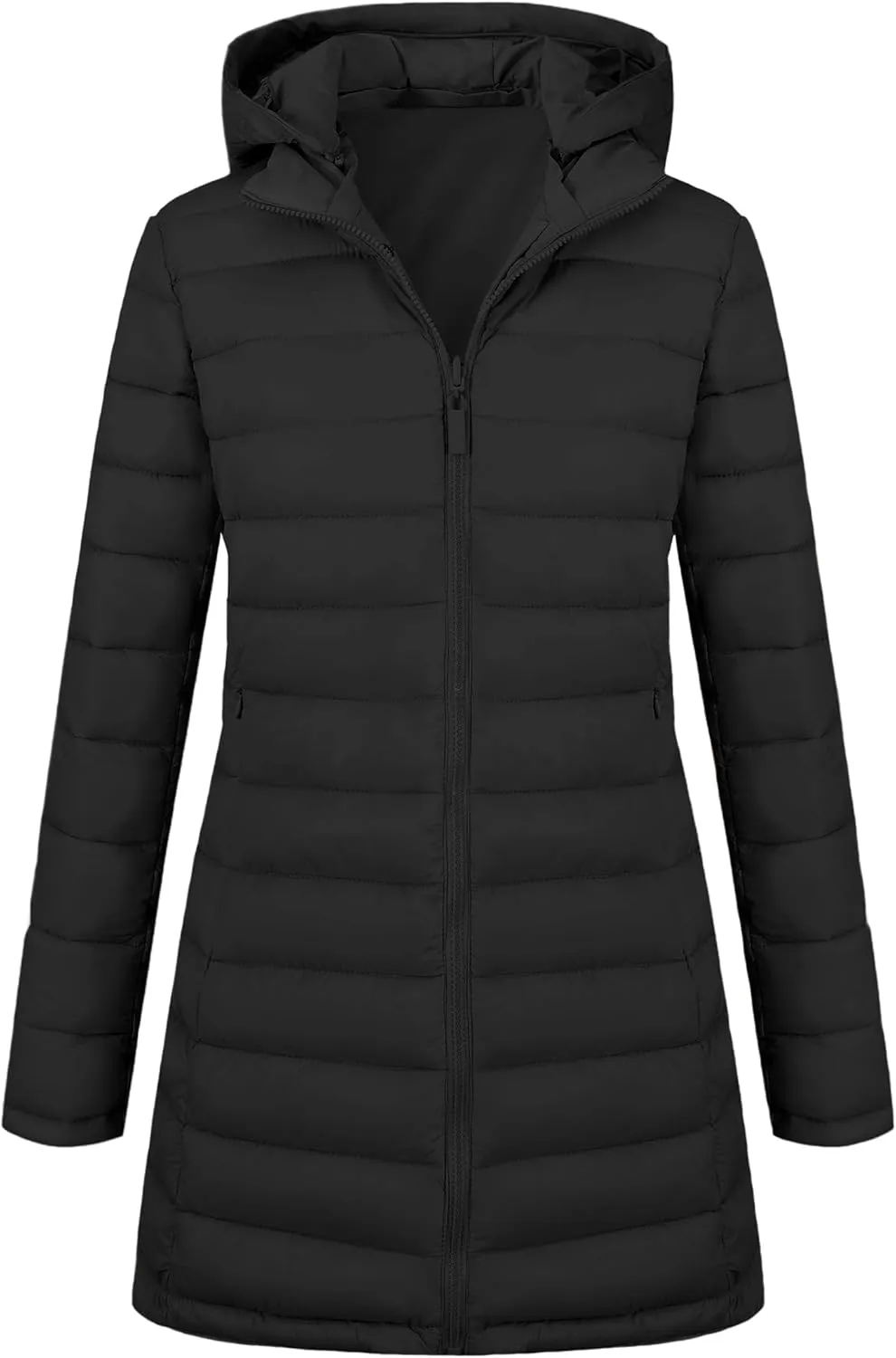 Bellivera Women Puffer Jacket Reversible Spring and Winter Fashion Warm Quilted Long Hooded Padded Bubble Coat