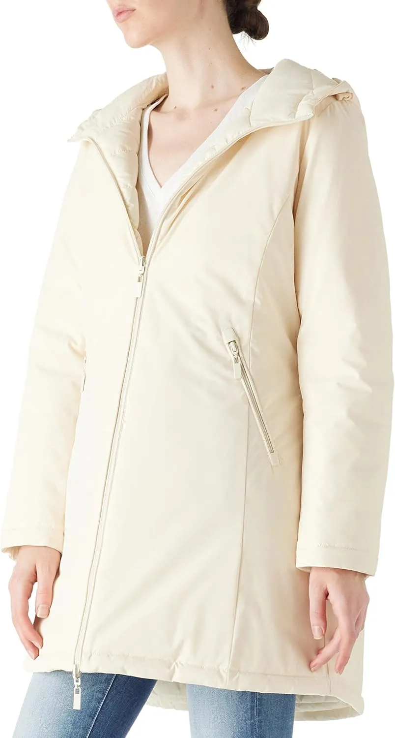Bellivera Women Puffer Jacket Reversible Spring and Winter Fashion Warm Quilted Long Hooded Padded Bubble Coat