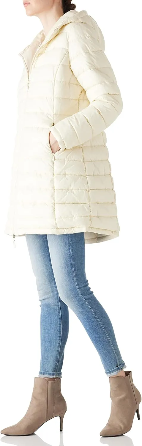 Bellivera Women Puffer Jacket Reversible Spring and Winter Fashion Warm Quilted Long Hooded Padded Bubble Coat