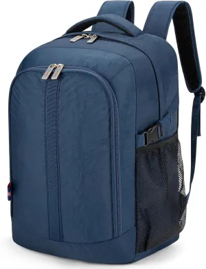 Boardingblue Under-Seat Backpack for Spirit, Frontier, American - Fits 18 x 13 x 8 Inches - Perfect Personal Item for Easy Air Travel - TSA Approved (Navy)