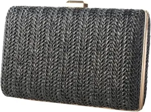 Bridal Wedding Purse Ladies Handbag Elegant Shoulder Crossbody Straw Evening for Women Handwoven Clutch