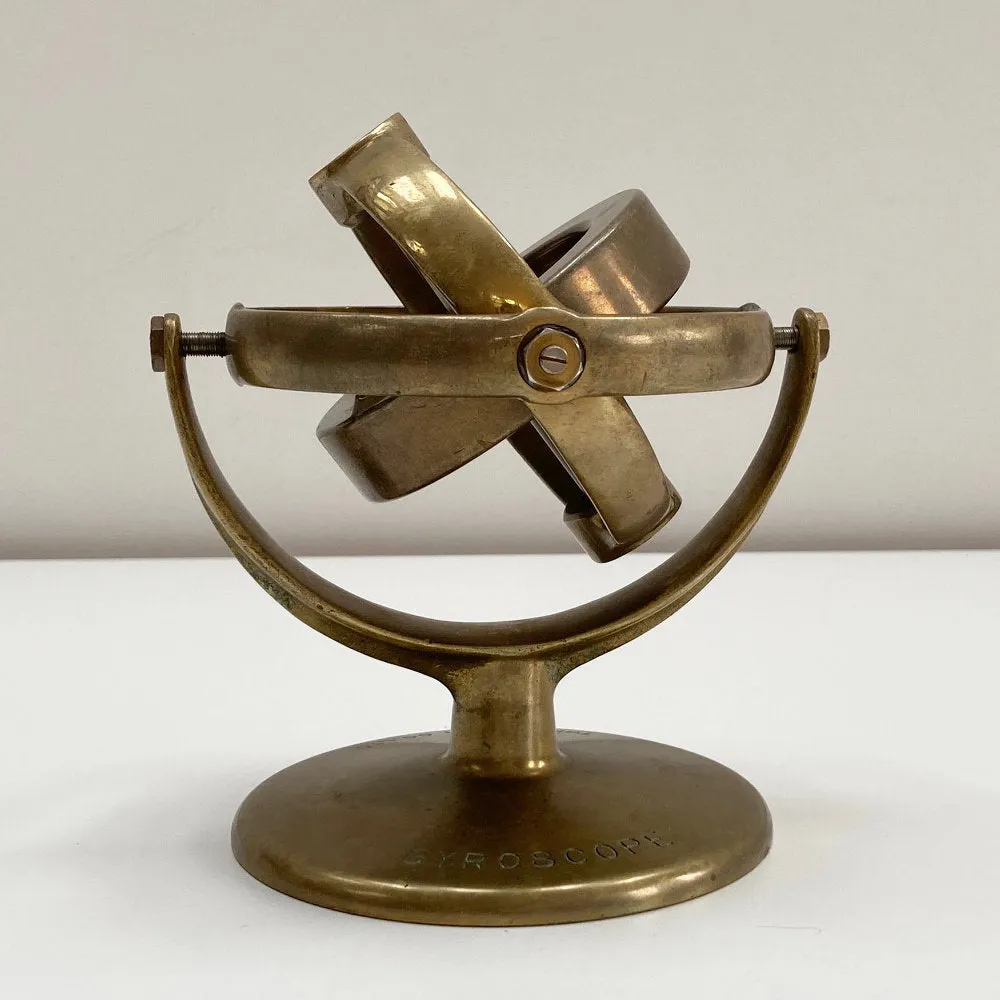 Cased Japanese Demonstration Gyroscope on Stand by Tokyo Keiki Co Ltd