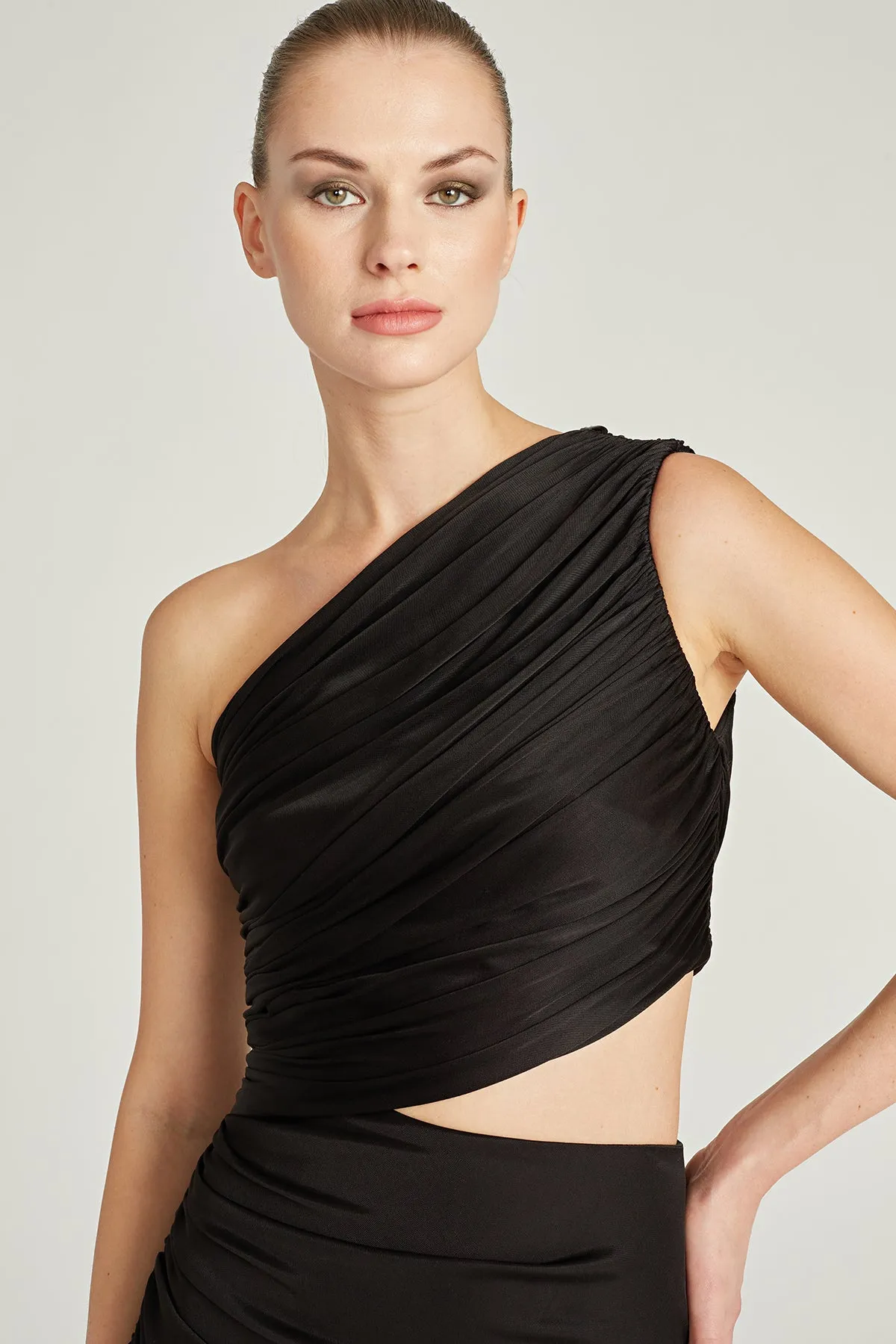 Cassidy Jersey Ruched Cocktail