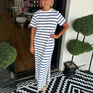 Chic Striped Maxi Dress by Sara-liv