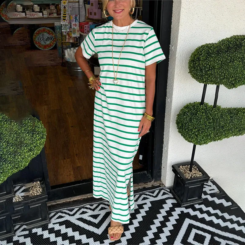 Chic Striped Maxi Dress by Sara-liv