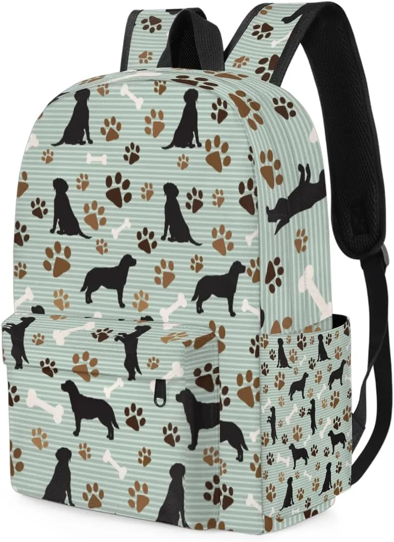 Cute Dog Puppy Kids Backpack for Boys Girls Paw Print Preschool Toddler Backpack Kindergarten Nursery Bookbag Travel Children Lightweight School Bag