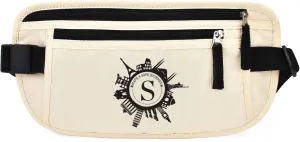DAITET Personalized Initial Money Belt,RFID Blocking Travel Secure Bag,Monogrammed Gift for Women, Mom and Travel enthusiasts(S)