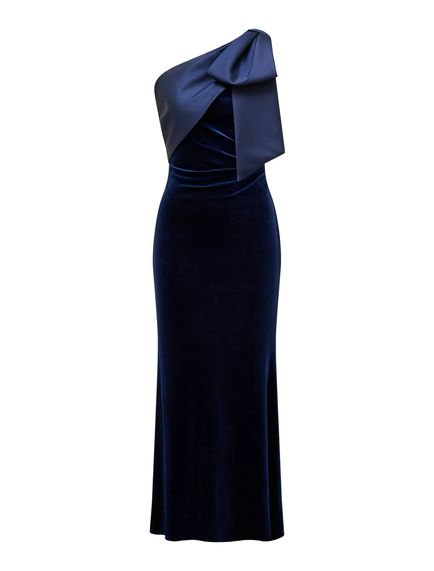 Delta Velvet Bow Maxi Dress