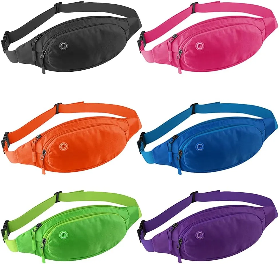 Fanny Packs for Women Men Waterproof Waist Bag Pack Hip Bag with Adjustable Belt for Running, Hiking and Travel (GREEN)