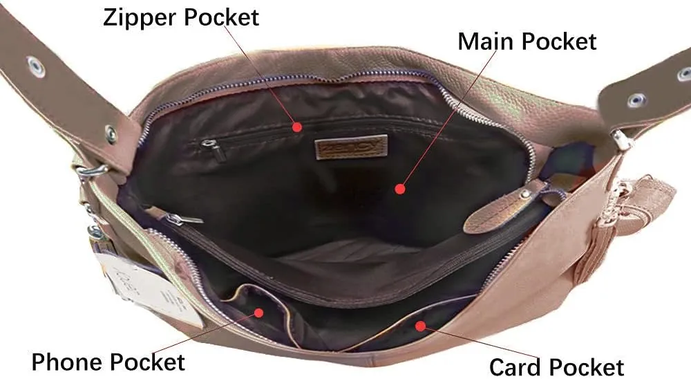 Fashion Soft Real Genuine Leather Tassel Women's Handbag Ladies Shoulder Tote Messenger Hobo Bag Satchel