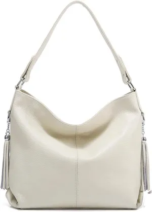 Fashion Soft Real Genuine Leather Tassel Women's Handbag Ladies Shoulder Tote Messenger Hobo Bag Satchel