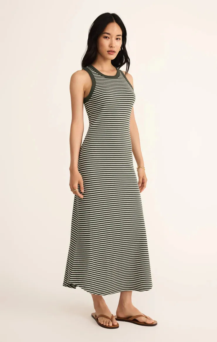 Goodwin Striped Midi Dress