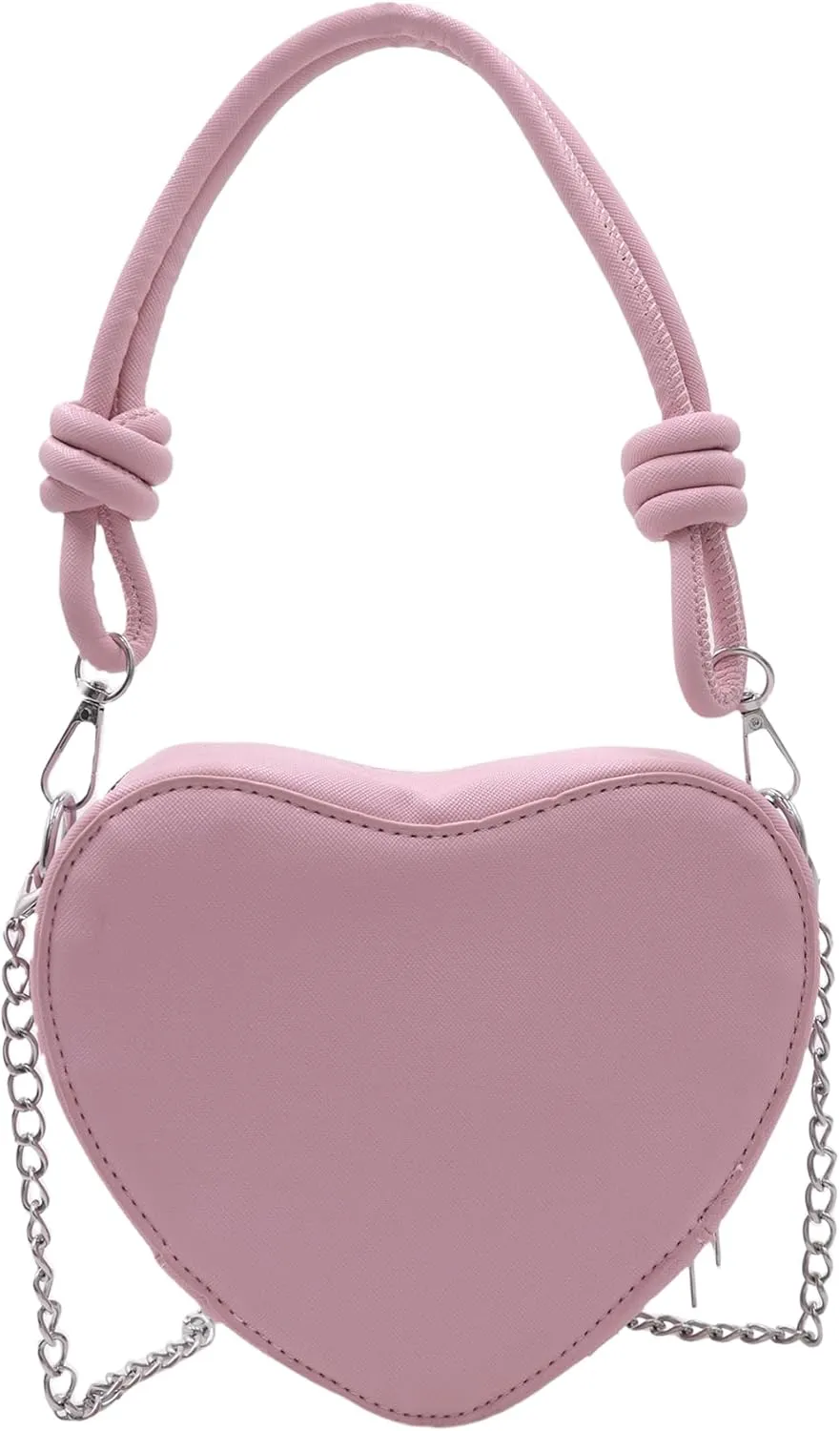 Heart Shape Hobo Purse for Girls Women Rhinestone Leather Crossbody Bag Shoulder Bag Fashion Heart Shape Tote Bag