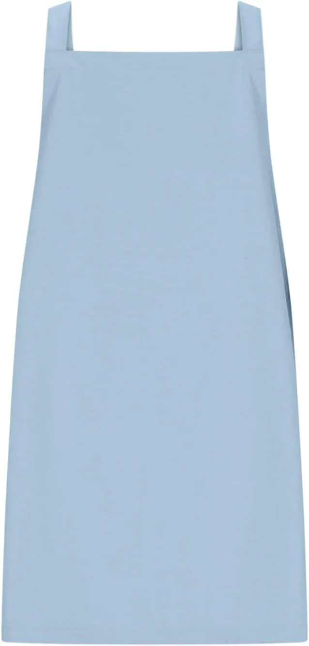 HGps8w Plus Size Womens Bib Overall Short Jumper Dress Adjustable Straps Suspender Pinafore Dresses with Pockets