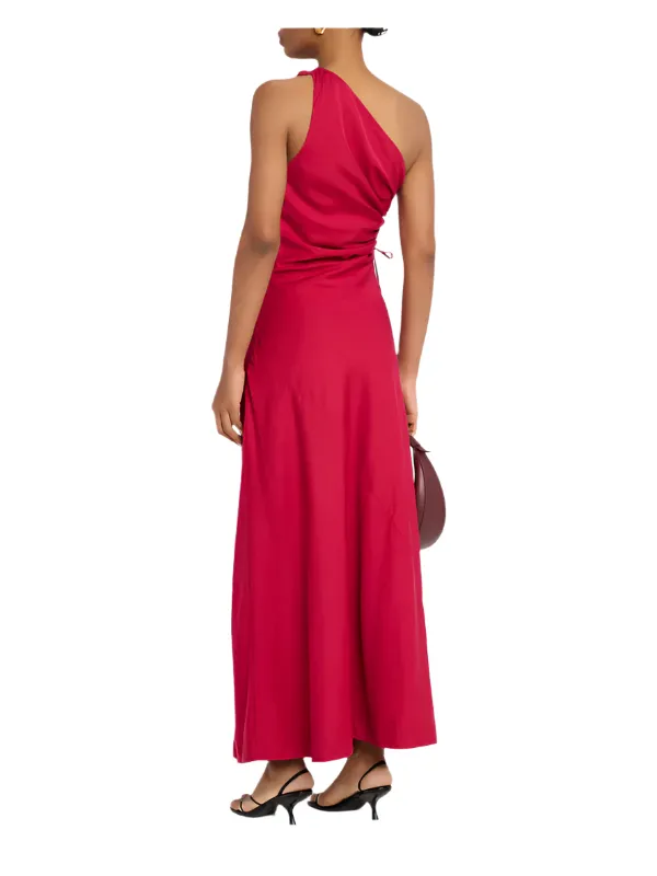 Laureles Maxi Dress in Raspberry