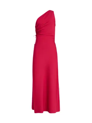 Laureles Maxi Dress in Raspberry
