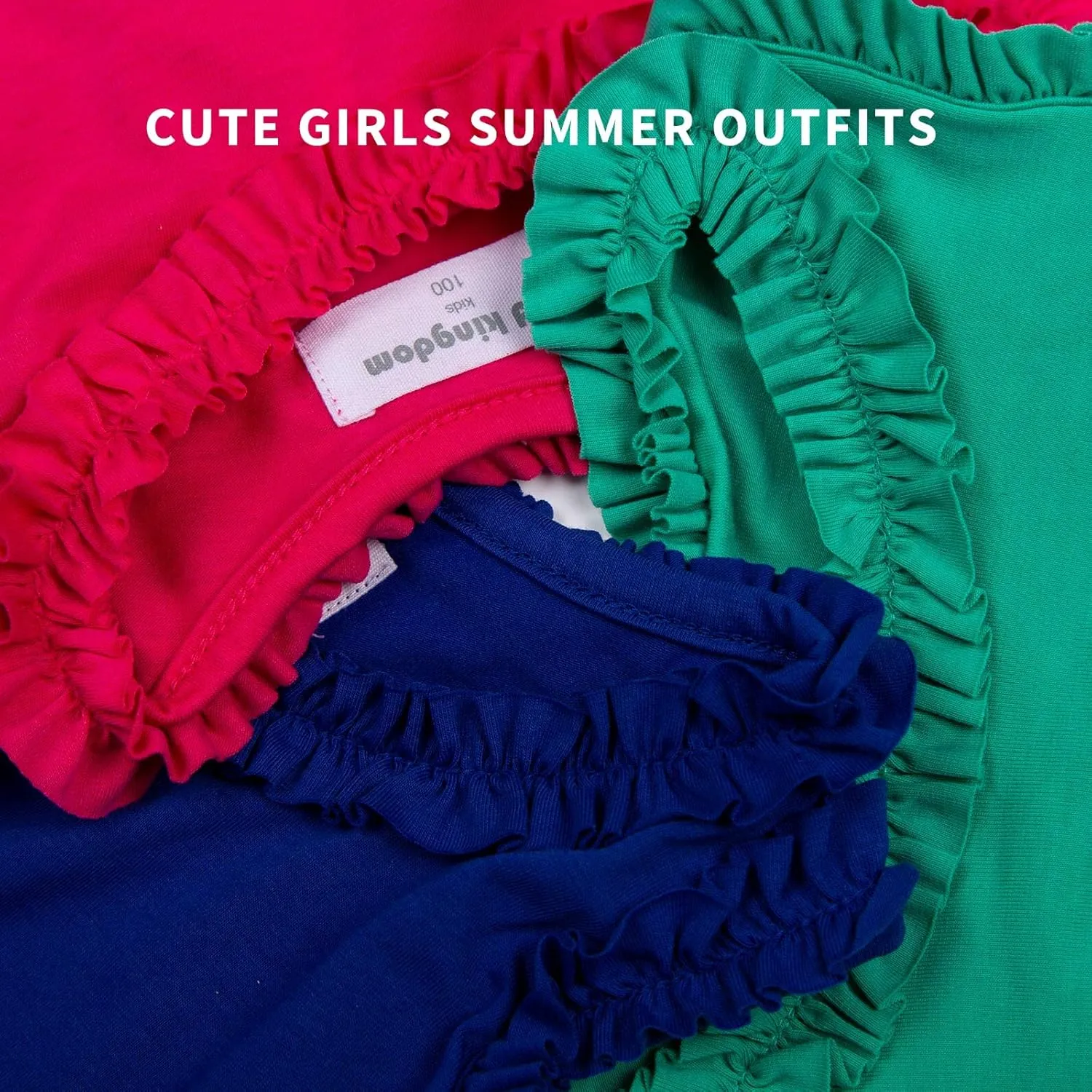 LittleSpring Girls Summer Outfits for Girl Floral Tank Tops and Shorts Casaul Set