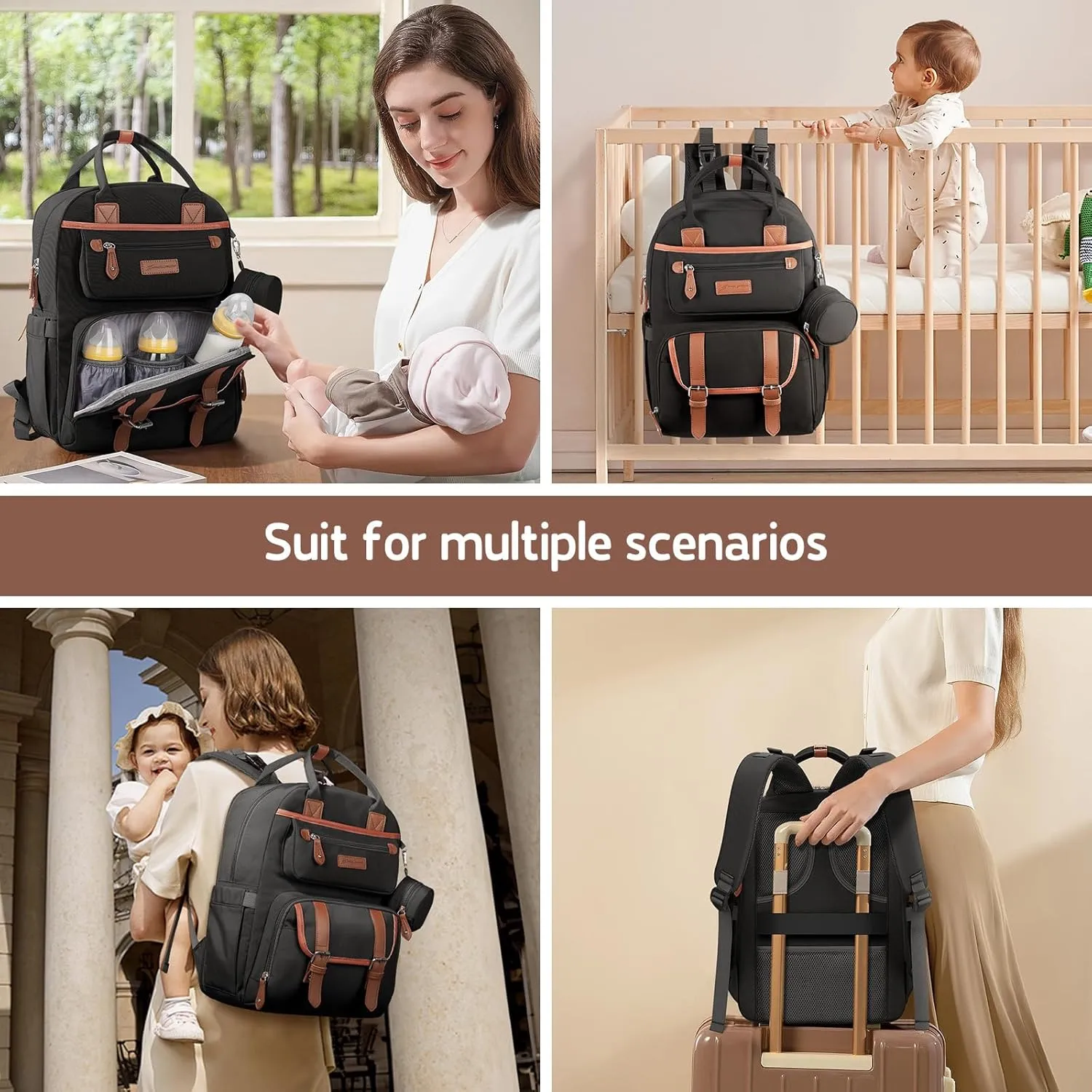 Maelstrom Diaper Backpack, 30L Black