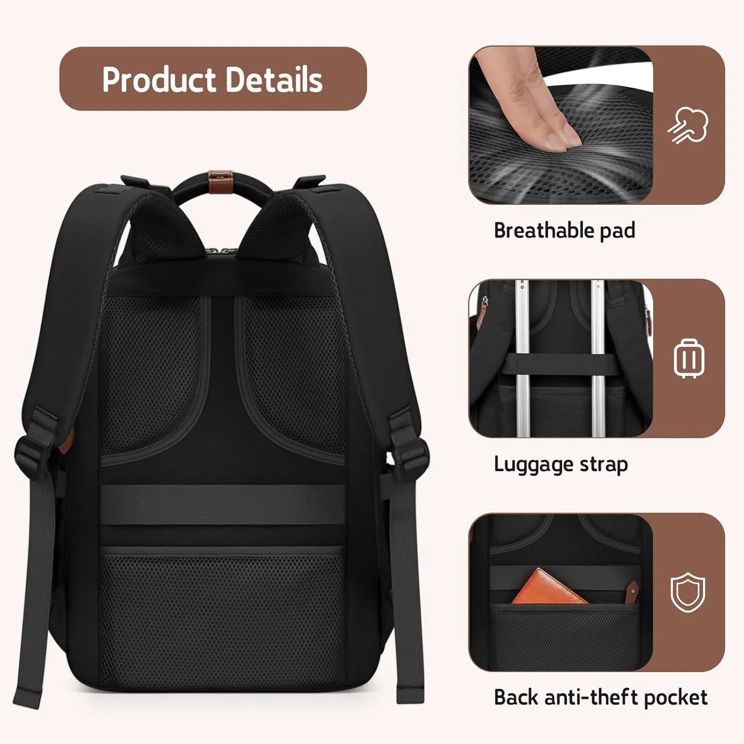Maelstrom Diaper Backpack, 30L Black
