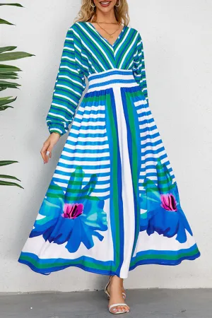 Marisa - Striped Floral Dress