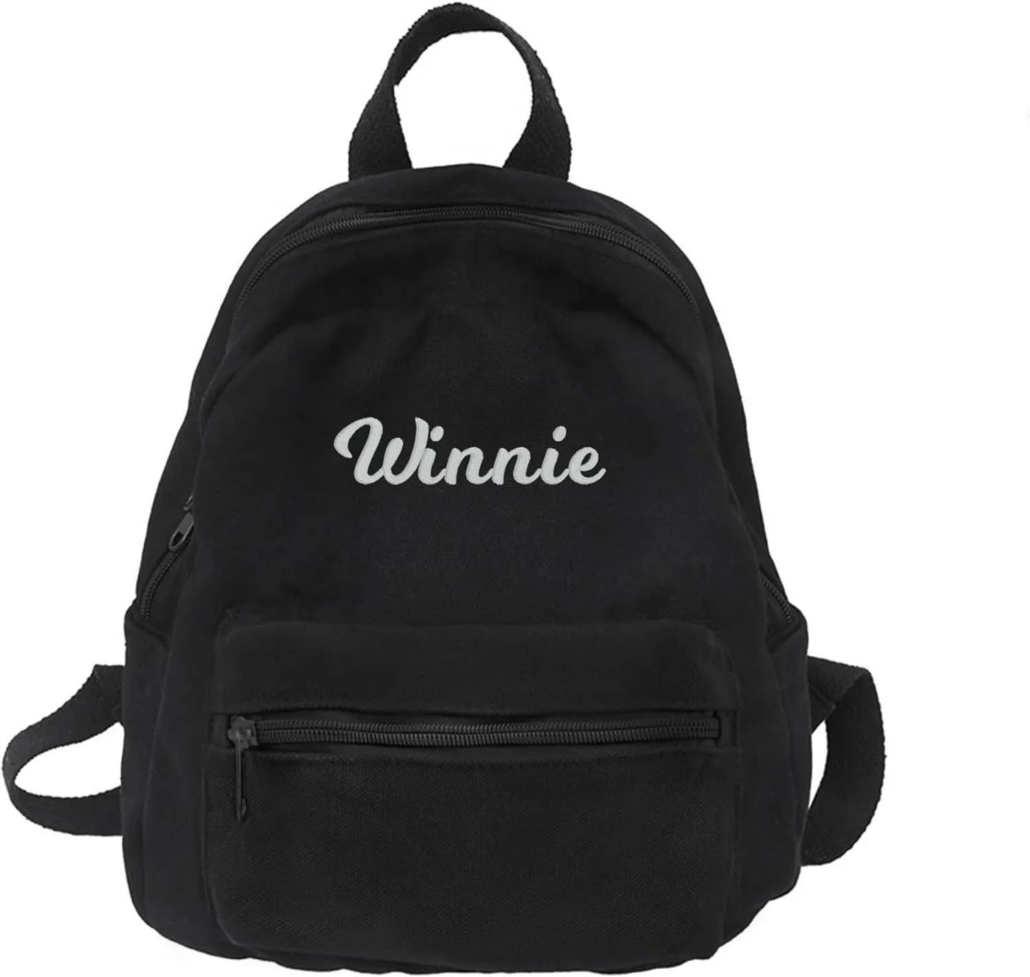 MT WORLD Toddler Mini Canvas Backpack - Personalized Vintage Daypack for Kids, Custom Monogram