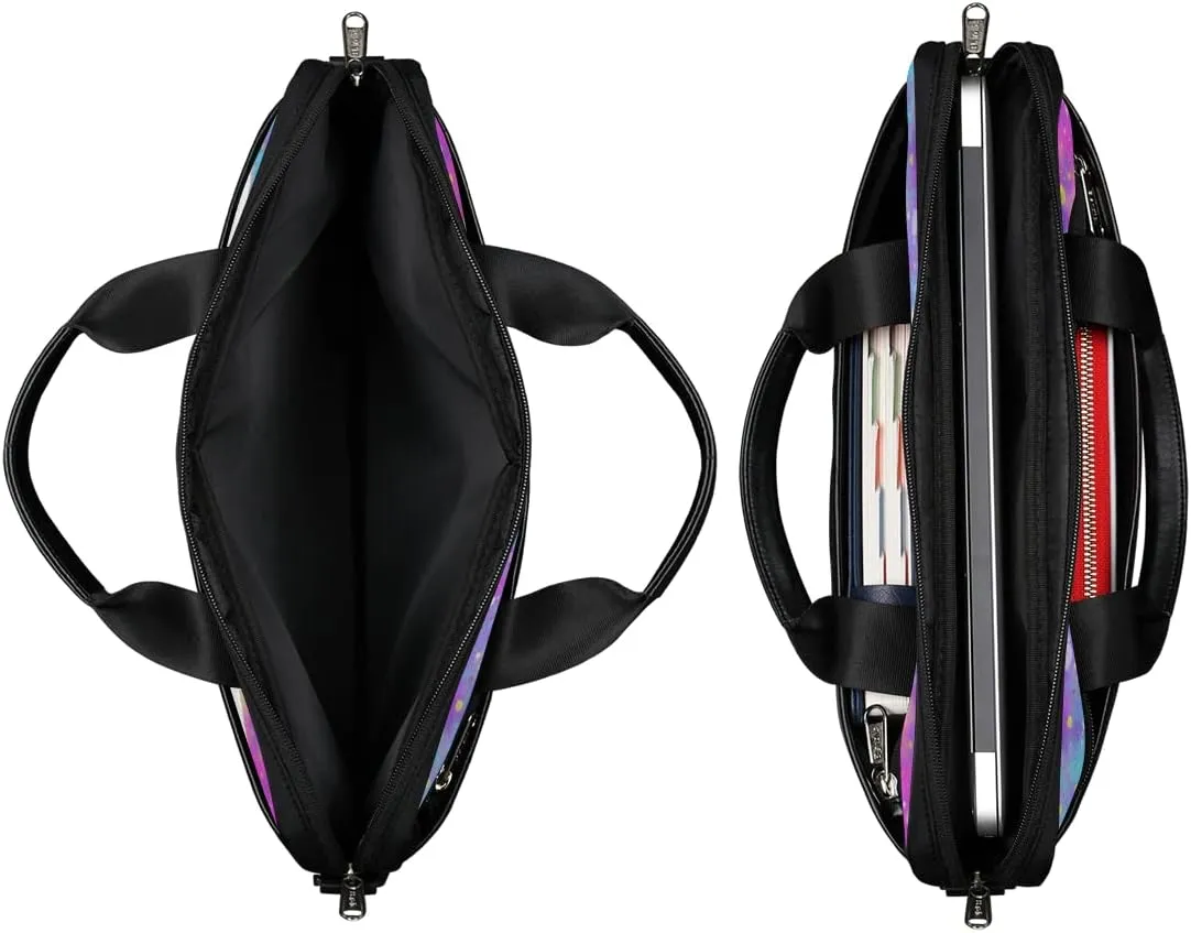 Pirate Skull Laptop Shoulder Messenger Bag Waterproof Laptop Briefcase Handle Padded Strap