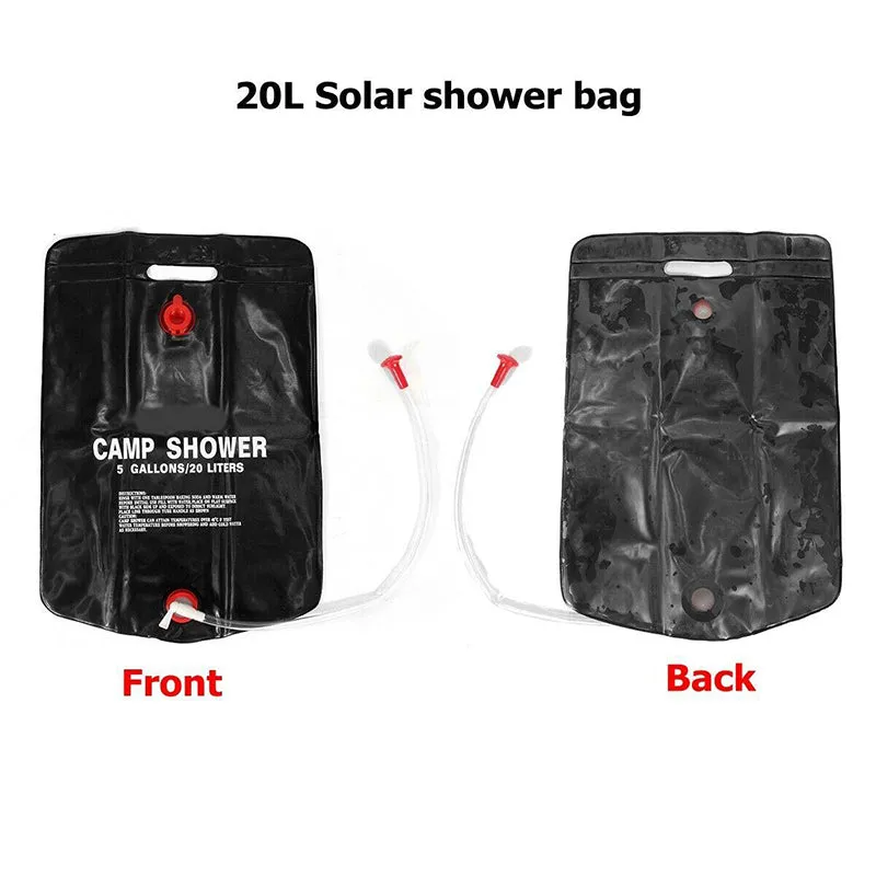 Portable 20L Solar Heated Outdoor Camping Shower Bag