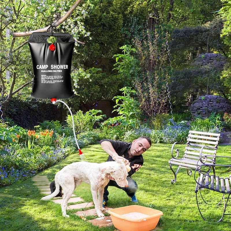 Portable 20L Solar Heated Outdoor Camping Shower Bag