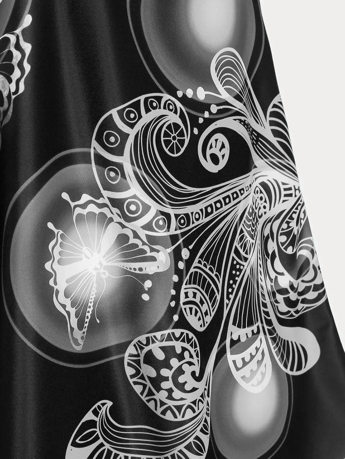 Rosegal Womens Plus Size Curve Butterfly Padded Boyleg Modest Tankini Swimsuit