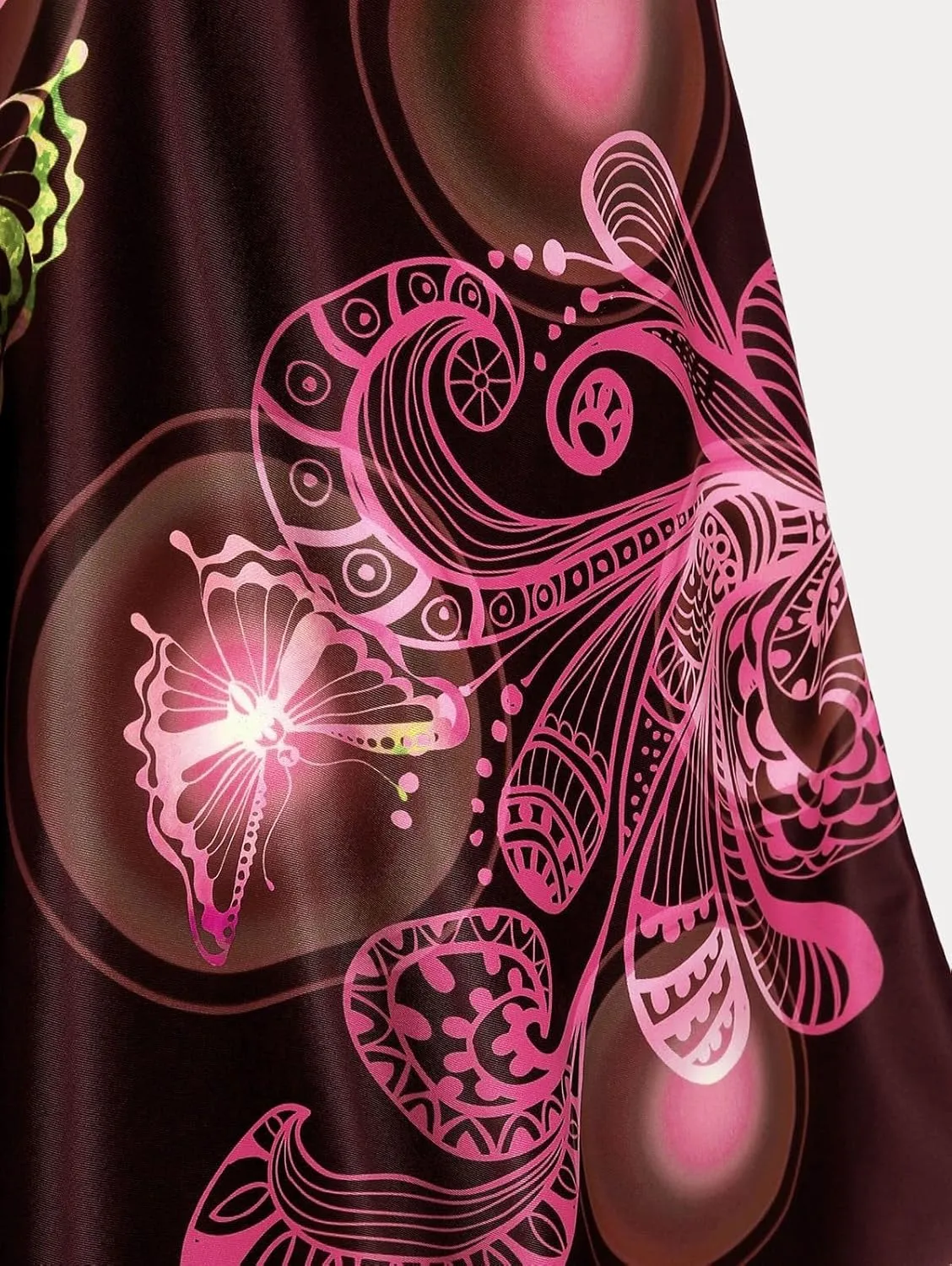 Rosegal Womens Plus Size Curve Butterfly Padded Boyleg Modest Tankini Swimsuit