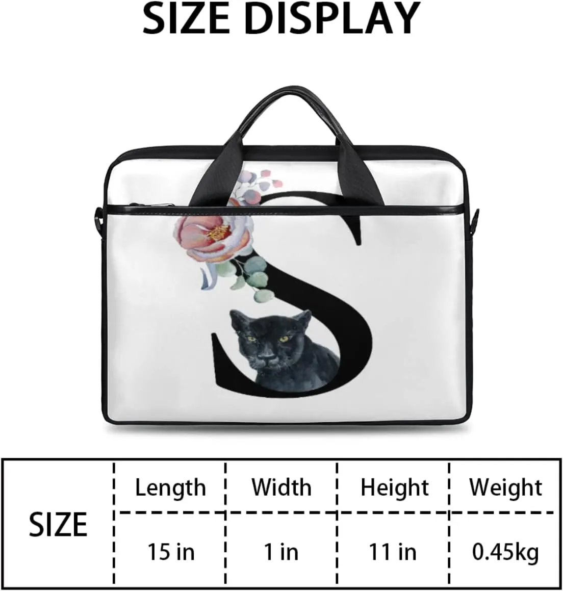 Science Lab Education Themed Laptop Shoulder Messenger Bag Waterproof Laptop Briefcase with Handle and Padded