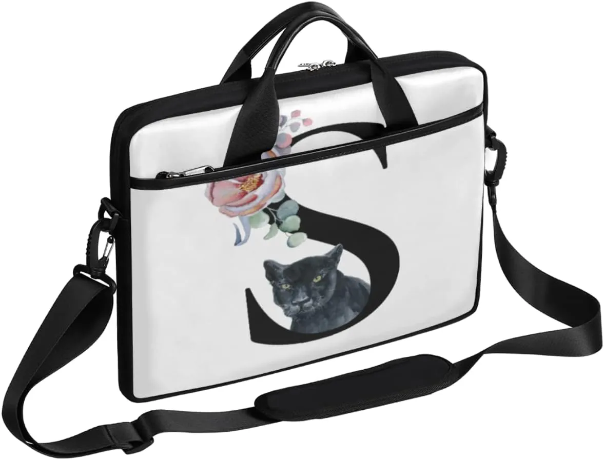 Science Lab Education Themed Laptop Shoulder Messenger Bag Waterproof Laptop Briefcase with Handle and Padded