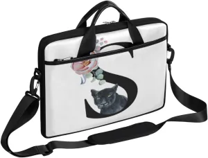 Science Lab Education Themed Laptop Shoulder Messenger Bag Waterproof Laptop Briefcase with Handle and Padded