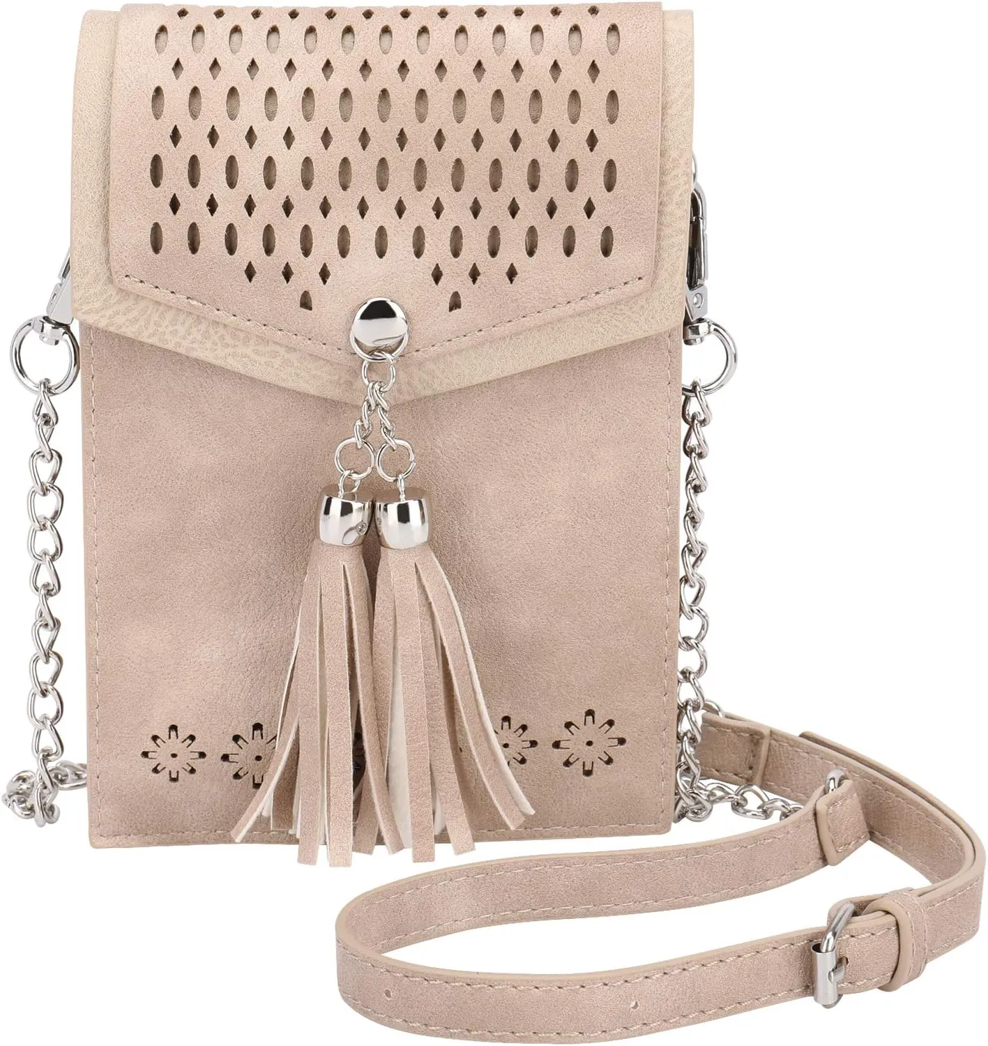 seOSTO Womens Small Crossbody Bag For Woman, Tassel Wallet PurseGifts For Teenage Girls