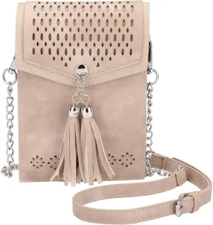 seOSTO Womens Small Crossbody Bag For Woman, Tassel Wallet PurseGifts For Teenage Girls