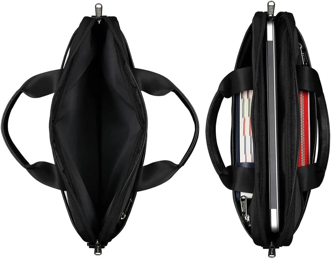 Skeleton Hand With Ring White Black Laptop Shoulder Messenger Bag Waterproof Laptop Briefcase with Padded Strap