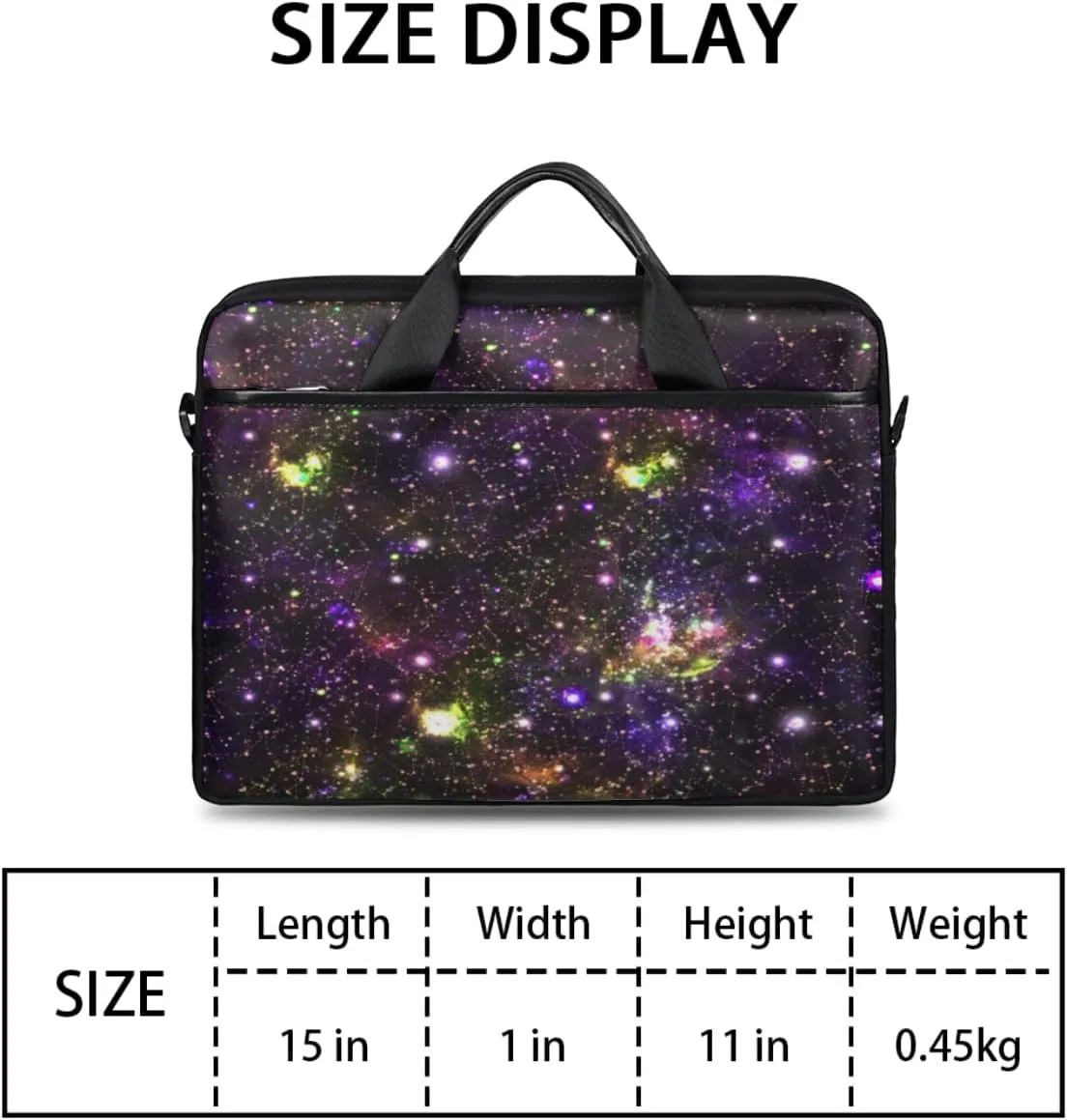 Sugar Skull Pattern Laptop Shoulder Messenger Bag Waterproof Laptop Briefcase Handle Padded Strap