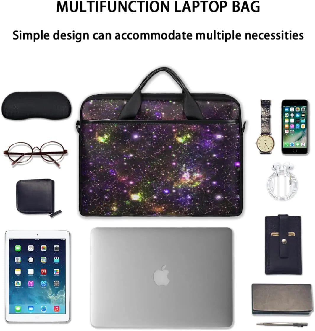 Sugar Skull Pattern Laptop Shoulder Messenger Bag Waterproof Laptop Briefcase Handle Padded Strap