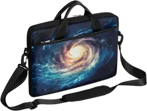 Sugar Skull Pattern Laptop Shoulder Messenger Bag Waterproof Laptop Briefcase Handle Padded Strap