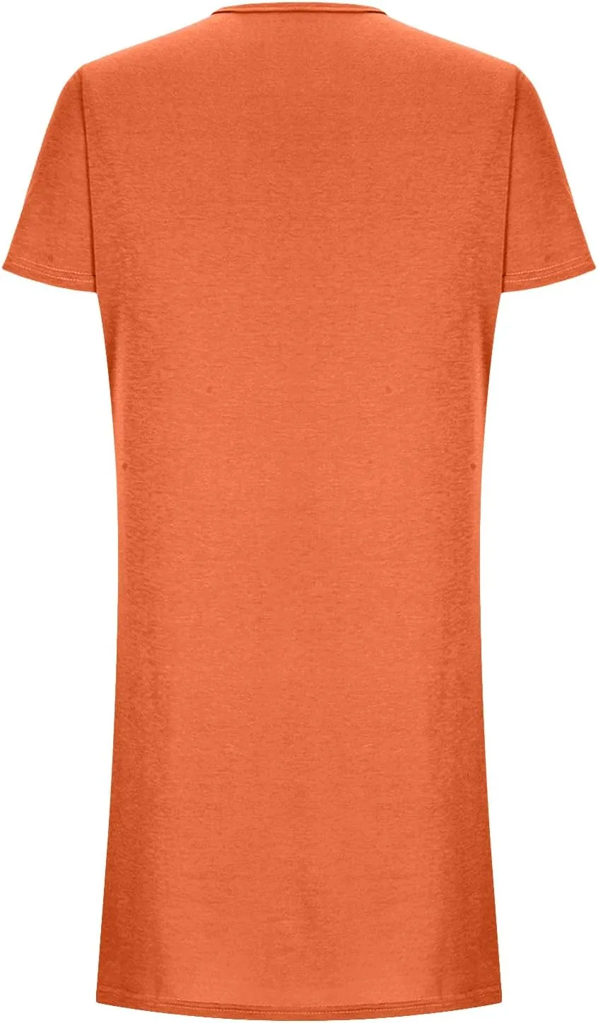 Summer Dresses Women Short Sleeve Mini Dress Fitted Loose Flowy Dresses Women Casual Spring Summer