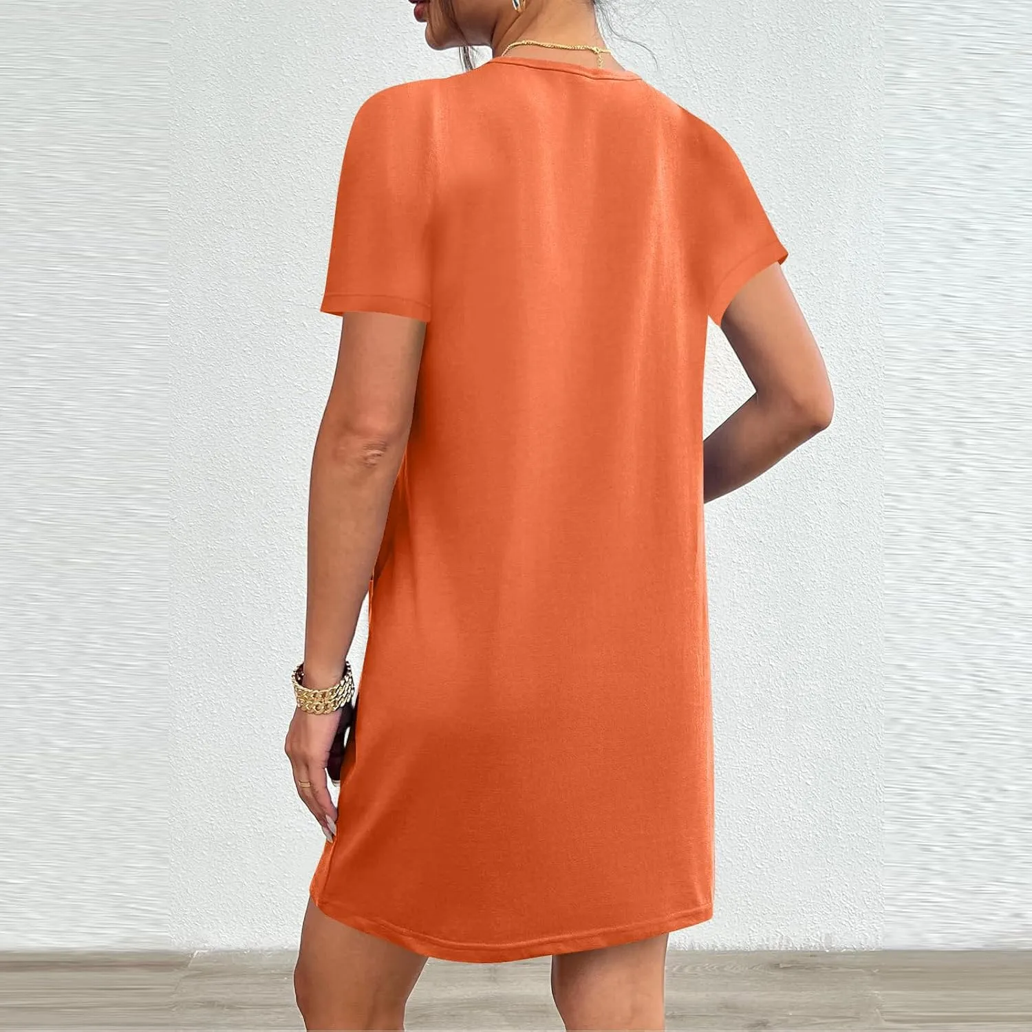 Summer Dresses Women Short Sleeve Mini Dress Fitted Loose Flowy Dresses Women Casual Spring Summer