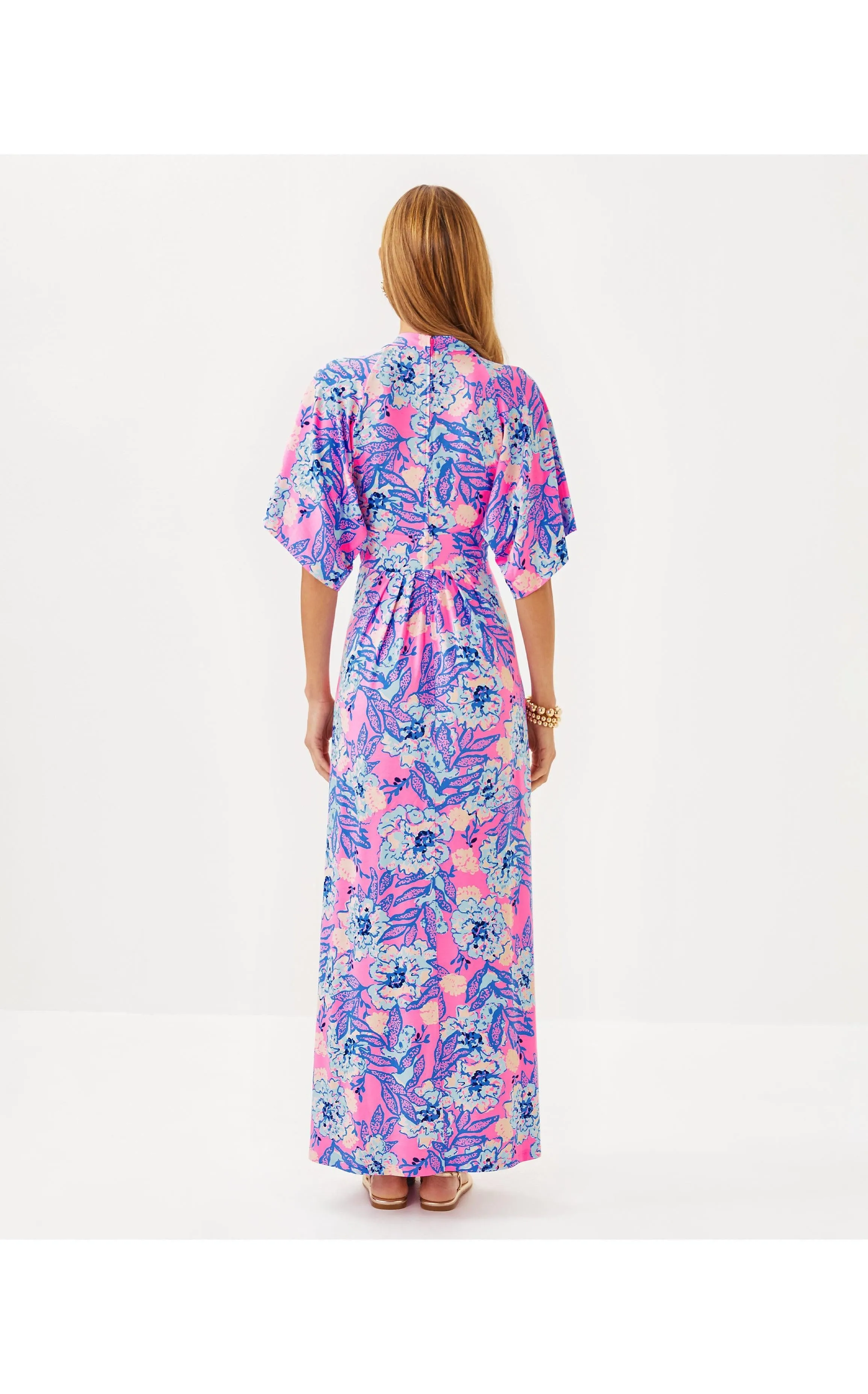 Wisteria V-Neck Maxi Dress Totally Koalafied