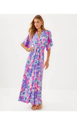 Wisteria V-Neck Maxi Dress Totally Koalafied
