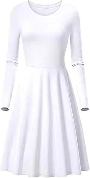 Women Fall Winter Long Sleeve Wedding Guest Midi Dress Plus Size Formal Casual Cute Ruched A Line Tunic Dresses