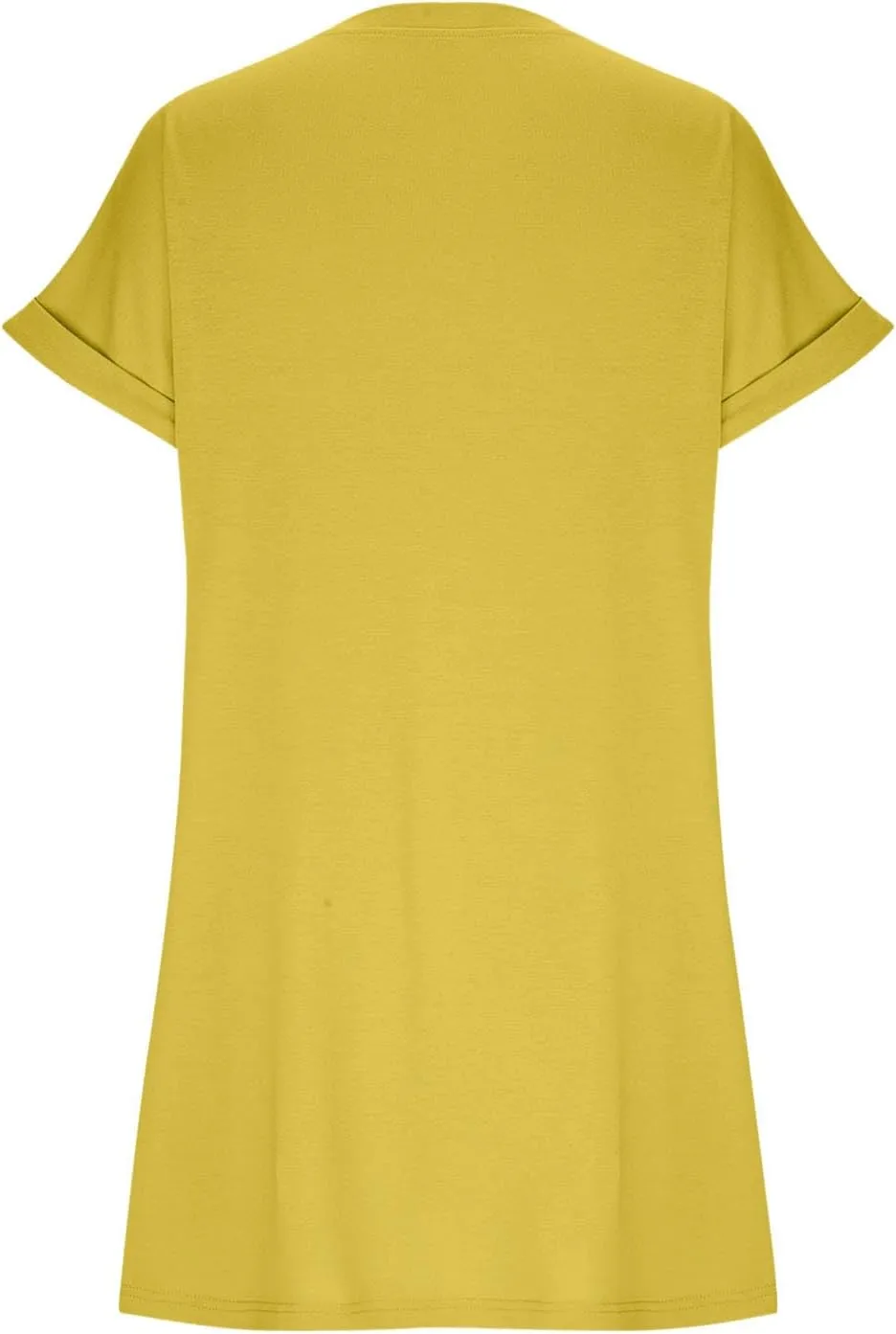 Womens Casual Summer Mini Tunic Dresses Short Sleeve Shift Dress Loose Crewneck Tshirt Sundress with Pockets
