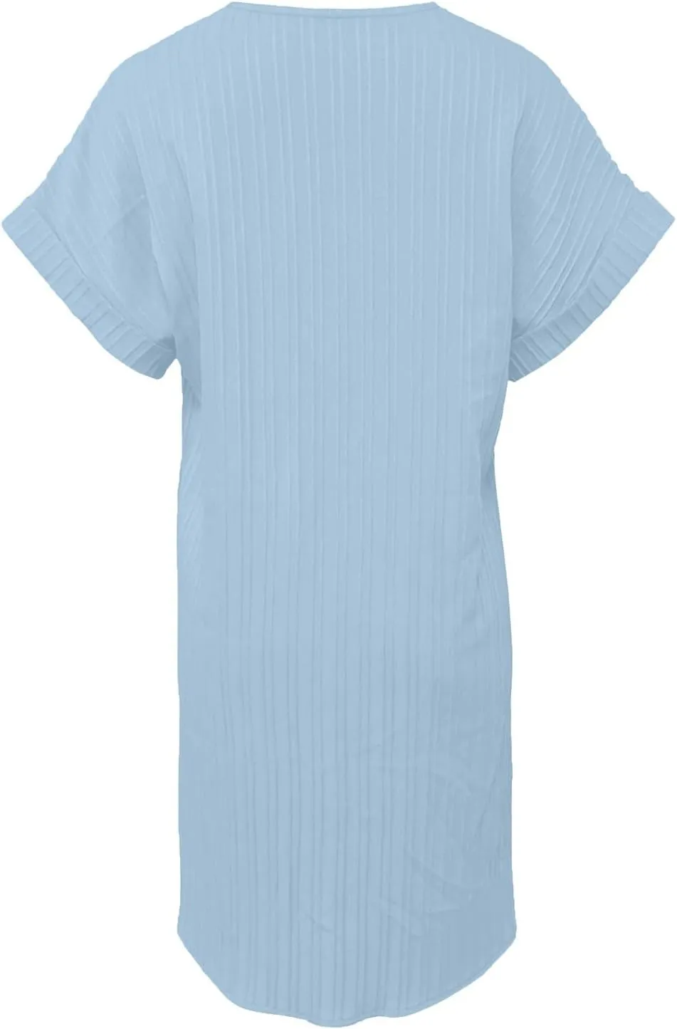 Womens Cotton Shirt Dress Summer Casual Short Sleeve Button Down Beach Cover Up Shirts Tunic Dresses with Pockets