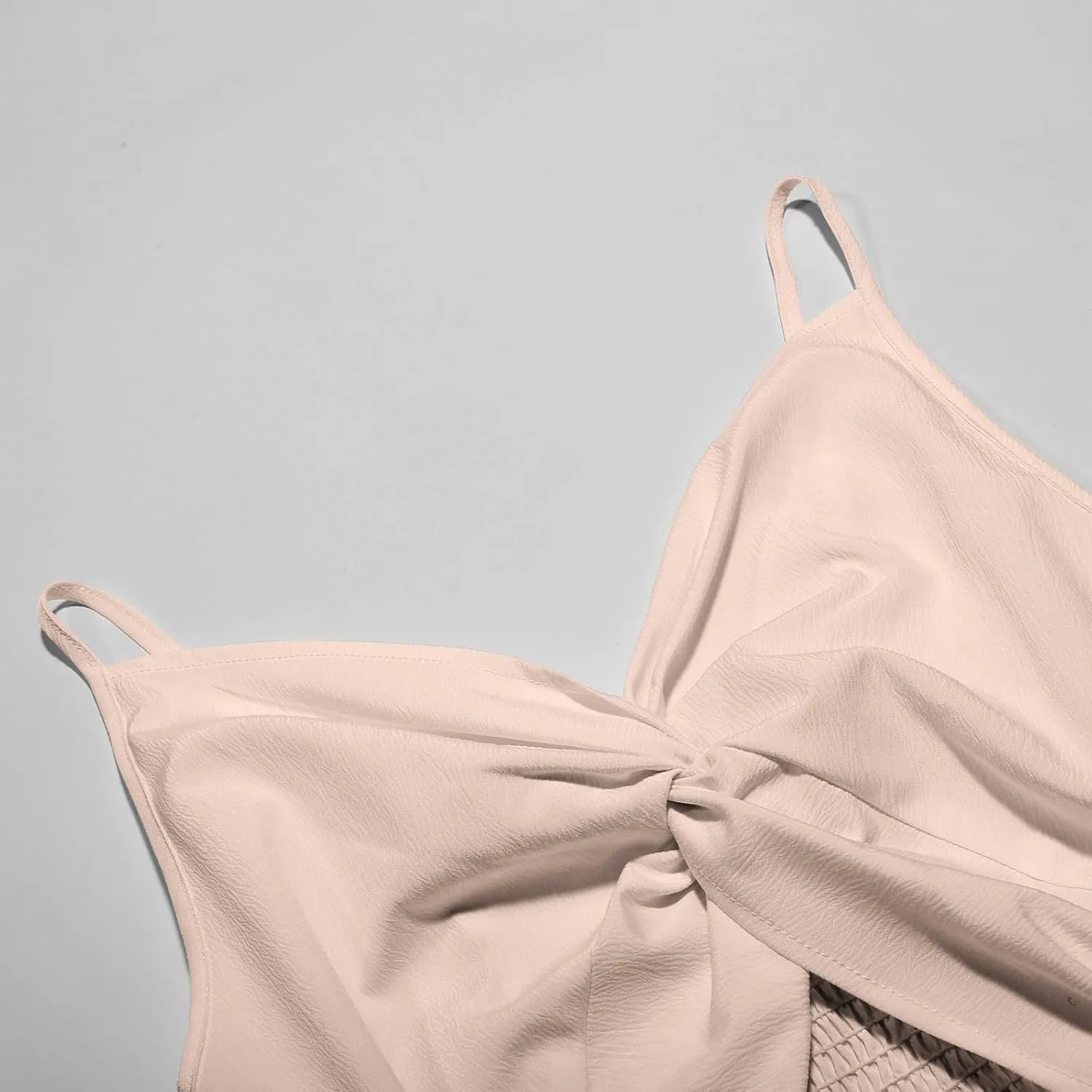 Women's Jumpsuit Sexy Neck Spaghetti Straps Double Layer Ruffle Hem Mini Short Romper Womens Summer Dresses with